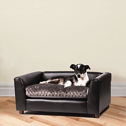 Keet Fluffly Deluxe Pet Bed Sofa Chocolate Medium Windsor Pet Furniture And Accessories